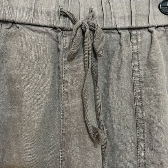 Joie Florimel Linen Casual Distressed Contemporary Pockets Boho Jogger Pants - Picture 11 of 15